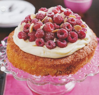 picture of Fresh raspberry and almond cake
 cake